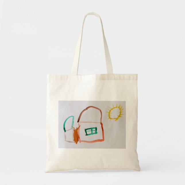 Your Child's Art Custom Mother's Father's Day Gift Tote Bag (Front)