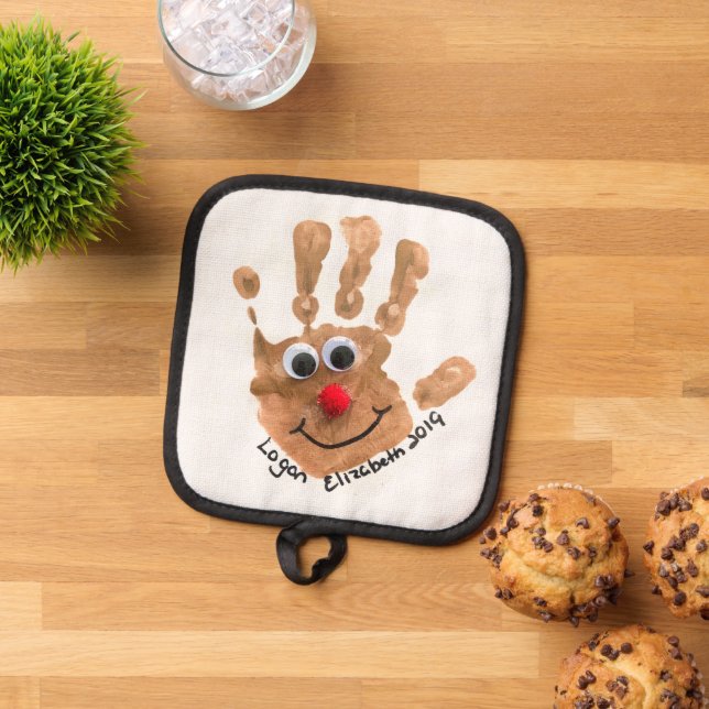 Your Child's Art Custom Printed on Pot Holder (Top Down)