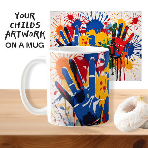 Your Childs Artwork One Of A Kind Personalised Coffee Mug