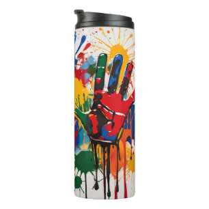 Your Childs Artwork One Of A Kind Personalised Thermal Tumbler
