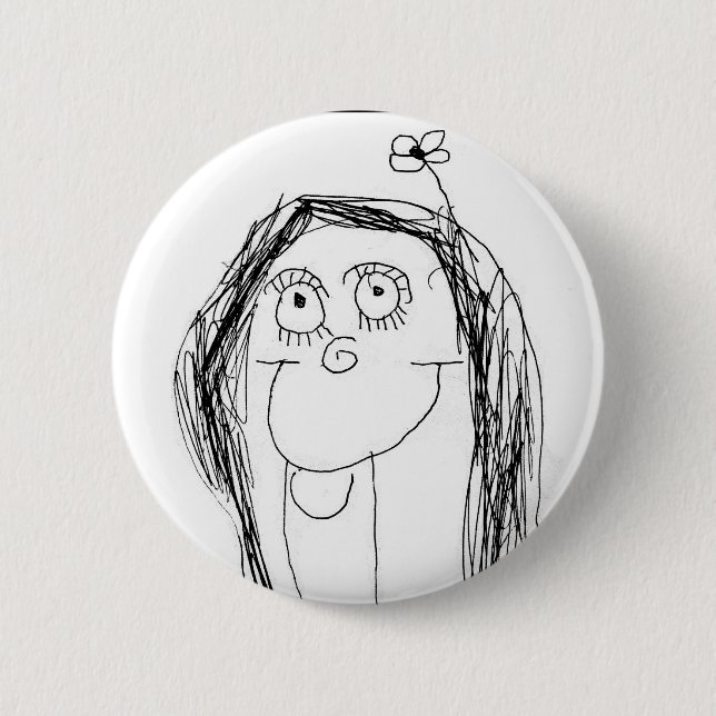 Your Child's Drawing - Mother's Day Gift 6 Cm Round Badge (Front)