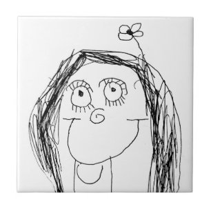 Your Child's Drawing - Mother's Day Gift Ceramic Tile