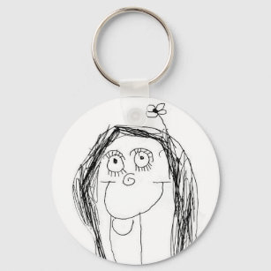 Your Child's Drawing - Mother's Day Gift Key Ring