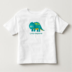 Your Child's Name Dinosaur Design Toddler T-shirt