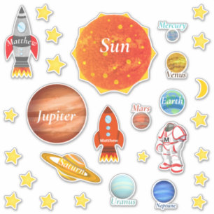 Your Childs Name Planets Spaceships Solar System