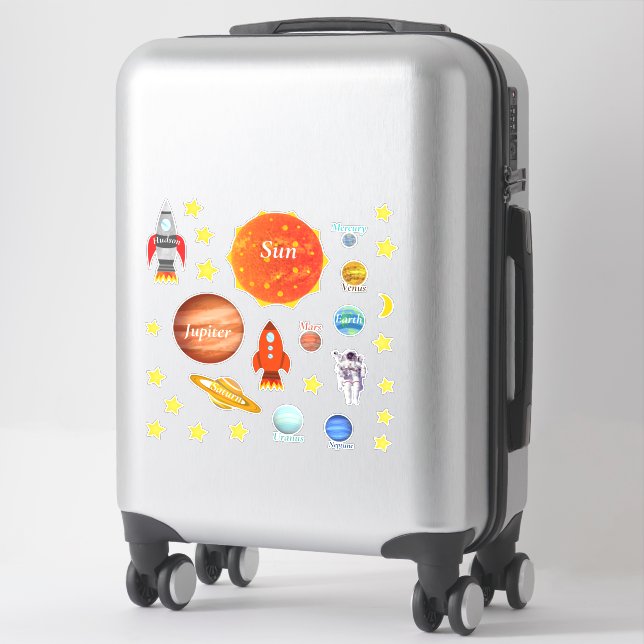 Your Childs Name Planets Spaceships Solar System (Suitcase)