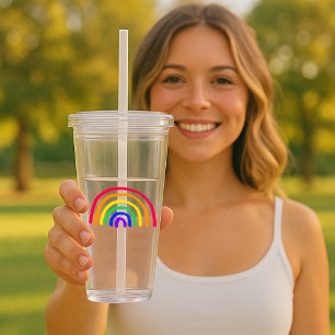 Your Child's Own Artwork Upload Kids Drawing Acrylic Tumbler