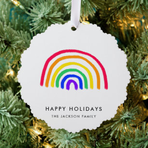 Your Child's Own Artwork   Upload Kids Drawing Tree Decoration Card