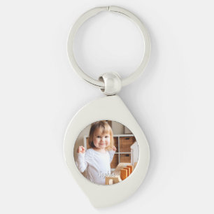 Your Child's Photo & Script Name Key Ring