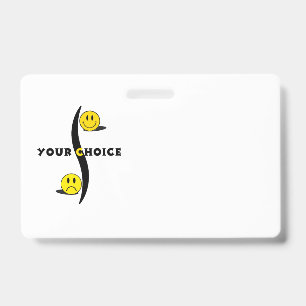 your choice ID badge