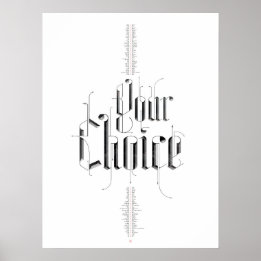 Your Choice Poster (White)