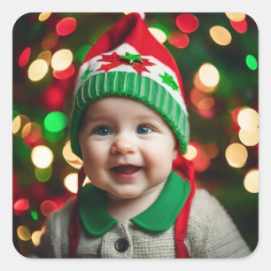 Your Christmas Photo A Whole Sheet of Stickers
