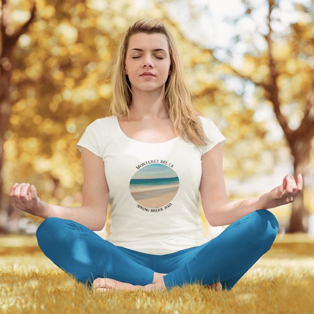 Your Circle Photo Modern All Caps Text T-Shirt (Photo Tee)