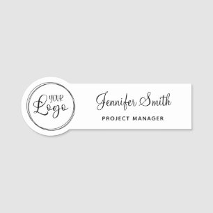 Your Circular Business Logo Name Tag