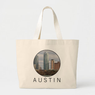 Your City Photograph Custom Round Large Tote Bag