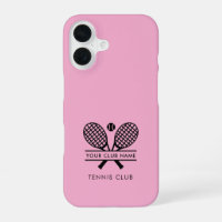 Your Club Name Tennis Team Pink Custom