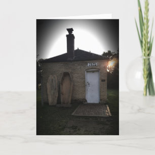 “Your Coffin Awaits" Hallowe’en Card