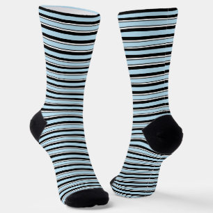 Your Colour, Black and White Stripes Socks
