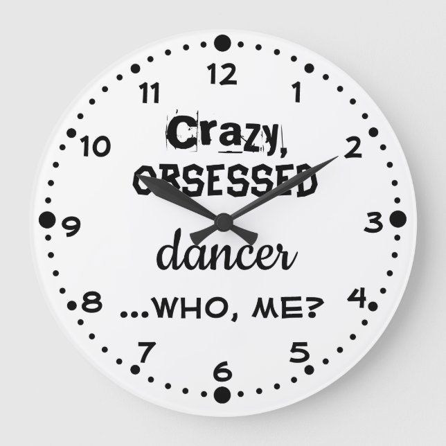Your Colour Dance Clock Gift for Dancers Obsessed (Front)