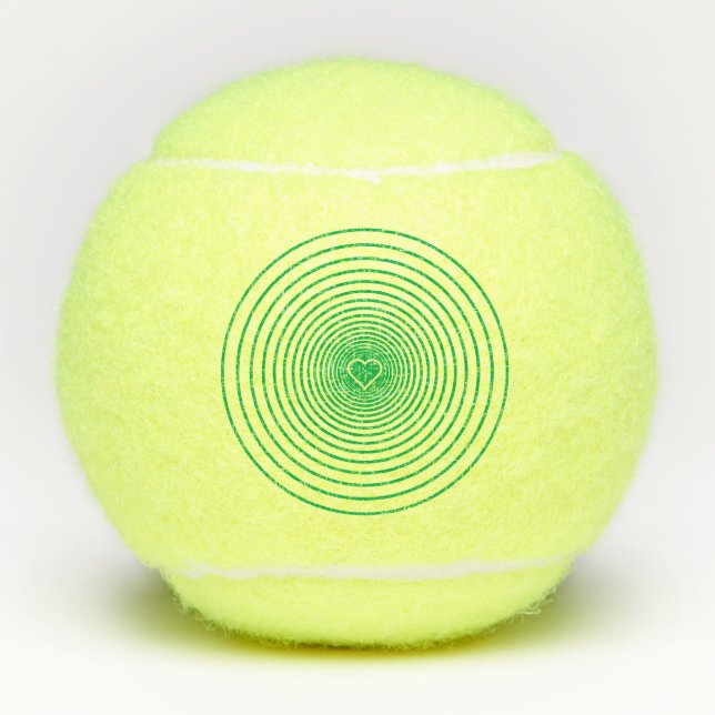 Your Colour Heart Tennis Balls (Front)
