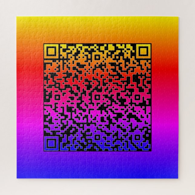 Your Colour QR Code Scan Info Funny Puzzle Example (Vertical)