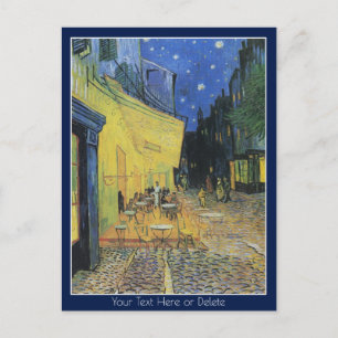 Your Colour/Text Van Gogh Cafe Terrace at Night Postcard