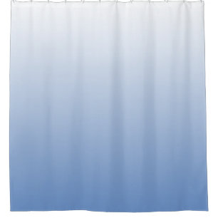 Your Colour with White Ombre Fade Gradient Shower Curtain