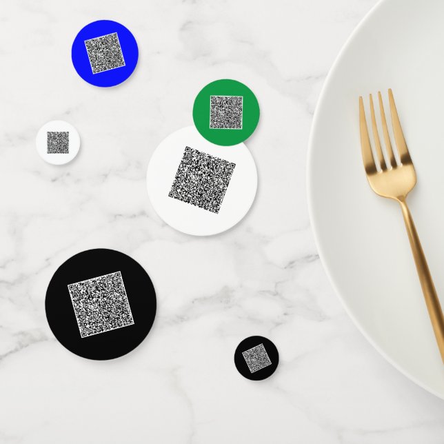 Your Colourful QR Code Confetti - Custom Colours (Group)