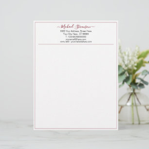 Your Colours and Font Personalised Letterhead
