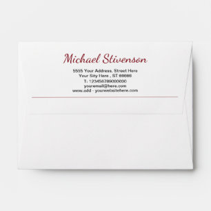 Your Colours Envelope Add Name Address Contact Inf