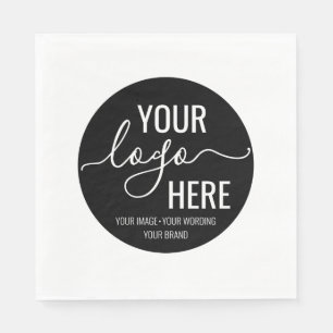 Your Company Business Logo Branding Custom Colour Napkin