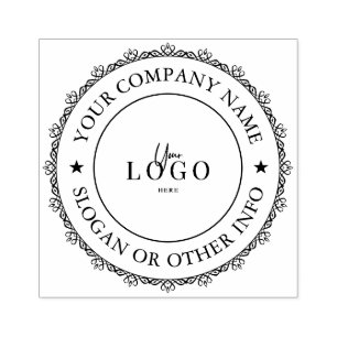 Your Company Business Logo Custom Rubber Stamp