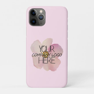 Your Company Business on Pink Vertical  iPhone 11 Pro Case