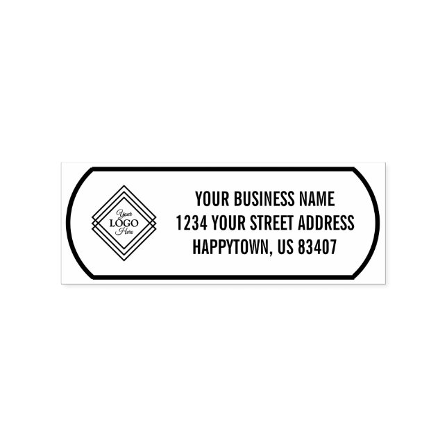  Your Company Logo Address  Rubber Stamp (Imprint)