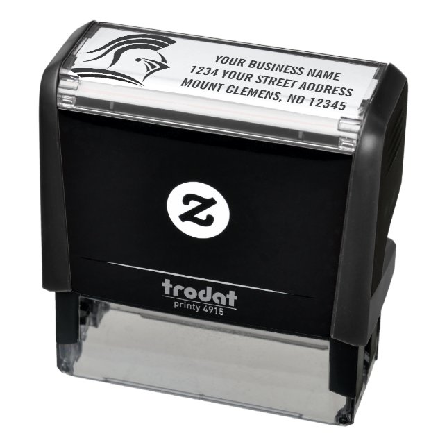 Your Company Logo Address Self-inking Stamp (Product)