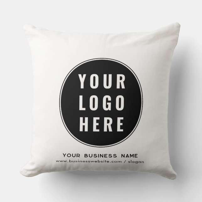 Your Company Logo and Business Website Promotional Cushion (Front)