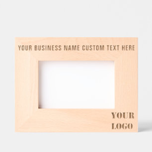 Your Company Logo and Custom Text Etched Frames