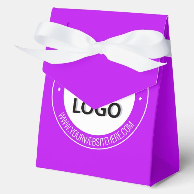 Your Company Logo and Custom Text Favour Boxes (Front)