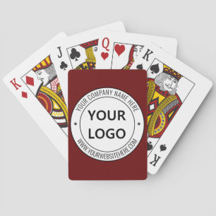 Your Company Logo and Custom Text Playing Cards