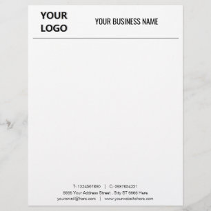 Your Company Logo and QR Code Letterhead Template