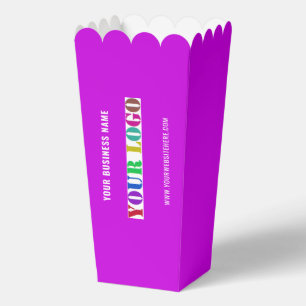 Your Company Logo and Text Branded Popcorn Boxes