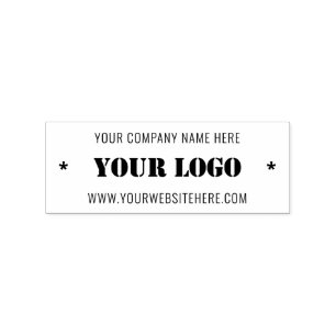 Your Company Logo and Text Rubber Stamp Template