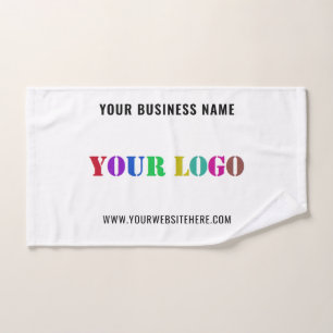 Your Company Logo Branded Bath Towels Template
