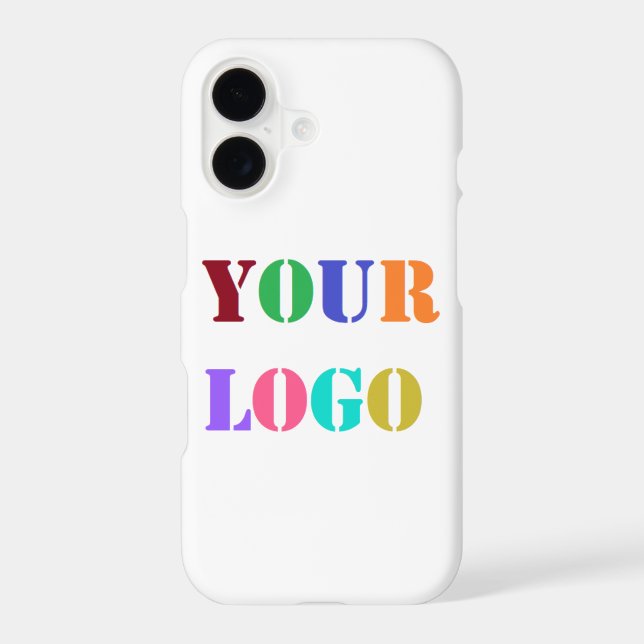 Your Company Logo Branded iPhone Case Example (Back)