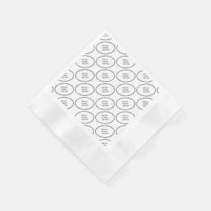 Your Company Logo Branding Name Custom Print Napkin
