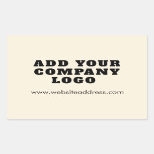 Your Company Logo Business Owner Rectangular Sticker