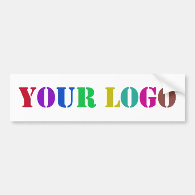 Your Company Logo Business Promo Bumper Sticker (Front)