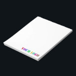Your Company Logo Business Promotional Notepad<br><div class="desc">Notepads with Custom Logo Your Business Promotional Personalised Notepad Gift - Make Unique Your Own Design - Add Your Logo / Image / Text / more - Resize and move or remove and add elements / image with customisation tool. Choose / add your favourite background / text colours ! Please...</div>