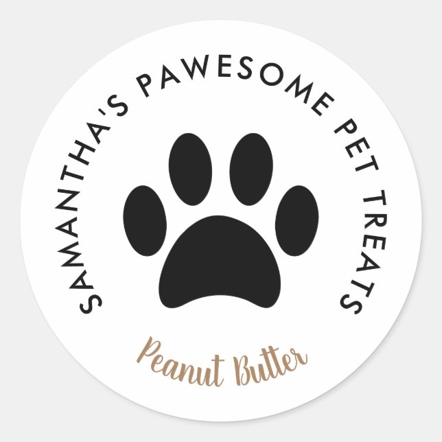 Your Company Logo Custom Business Name Classic Round Sticker (Front)