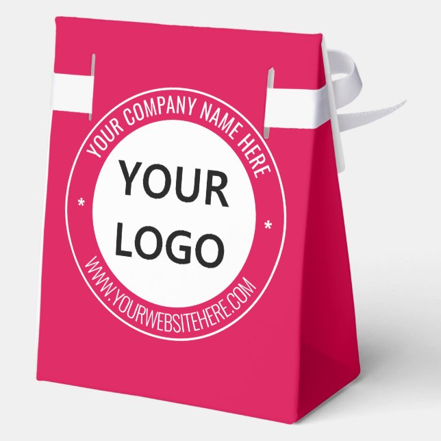 Your Company Logo Custom Text and Colours Favour B Box (Back)